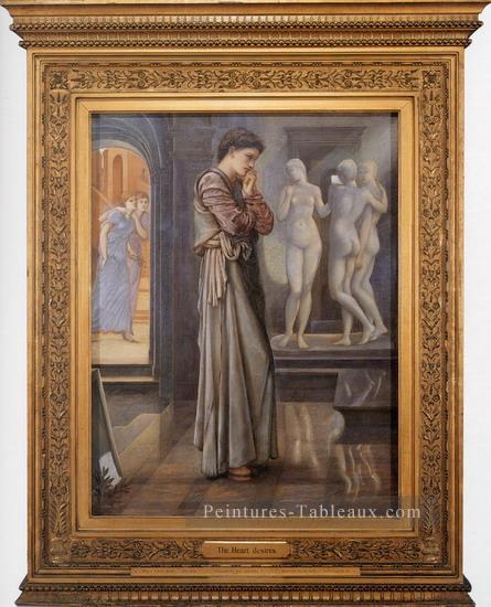 Pygmalion et l’Image I Le Coeur Désirs préraphaélite Sir Edward Burne Jones Peintures à l'huile